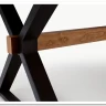 Стол обеденный Halmar BARON 200 (орех/черный)