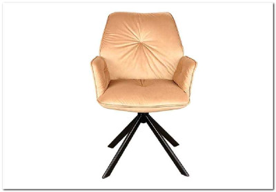 Стул кухонный Signal BOOGIE II Velvet Bluvel 28 бежевый/черный мат