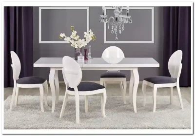 Стол обеденный Halmar MOZART 160 раскладной (белый)