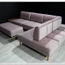 Модульный диван Милан-1 Soft Time с баром  и пуфом