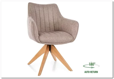 Стул кухонный Signal AZALIA D Brego 31 поворотный (светло-бежевый/дуб)