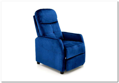 Кресло Halmar FELIPE 2 раскладное (темно-синий/венге)