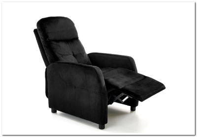 Кресло Halmar FELIPE 2 раскладное (черный/венге)