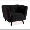 Кресло CASTELLO 1 Velvet Bluvel 19  Signal (черный)