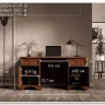 Стол письменный Кентаки каштан BIU2D2S BRW