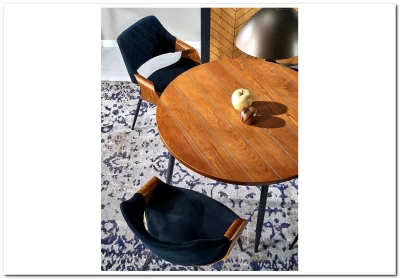 Стол обеденный Halmar BARRY 105 (орех/черный)