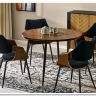 Стол обеденный Halmar BARRY 105 (орех/черный)