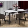 Стол раскладной HALMAR TIZIANO светло-серый/темно-серый
