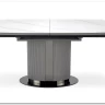 Стол обеденный Halmar DANCAN раскладной (белый мрамор/серый/черный)