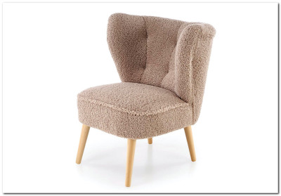 Кресло Halmar MOCCA (капучино/натуральный)