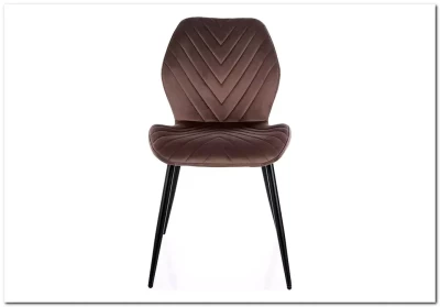 Стул кухонный Signal MIKE Velvet Bluvel 38 (капучино/черный)