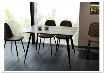 Стол обеденный Signal REMUS 120 орех/черный