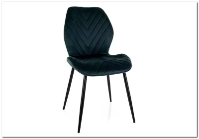 Стул кухонный Signal MIKE Velvet Bluvel 78 (темно-зеленый/черный)