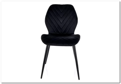 Стул кухонный Signal MIKE Velvet Bluvel 19 (черный/черный)