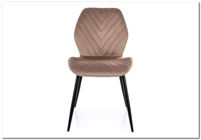 Стул кухонный Signal MIKE Velvet Bluvel 40 (темно-бежевый/черный)