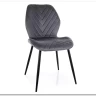 Стул кухонный Signal MIKE Velvet Bluvel 14 (серый/черный)