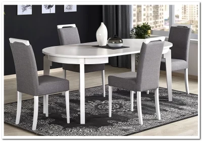 Стул кухонный Halmar CLARION (белый/inari 91)