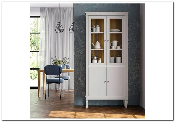 Шкаф для посуды Ольса-С 220 из массива сосны