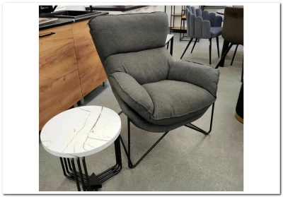 Кресло Halmar VOLKER темно-серый/черный