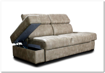 Диван двухместный Висмут с подъемными полупуфами Soft Time