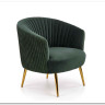 Кресло CROWN  Halmar (темно-зеленый/золотой)