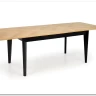 Стол обеденный Halmar EDMONDO 160 раскладной (дуб/черный)