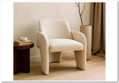 Кресло CUBE AT5139-09 Св. бежевый, ткань/каркас металл в тканевой обивке AT5139-09 ®DISAUR