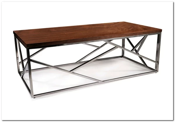 Стол журнальный Signal ESCADA A (орех/серебряный)