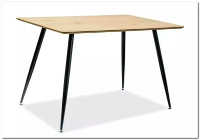 Стол обеденный Signal REMUS 120 дуб/черный