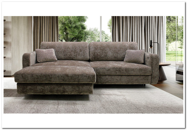 Диван Марко с широкой оттоманкой Soft Time