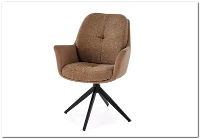 Стул кухонный Halmar K591 поворотный (коричневый/черный)