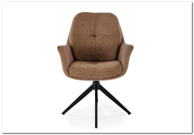 Стул кухонный Halmar K591 поворотный (коричневый/черный)