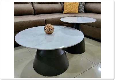 Комплект Signal ITAKA, 2 стола журнальных (белый/серый)