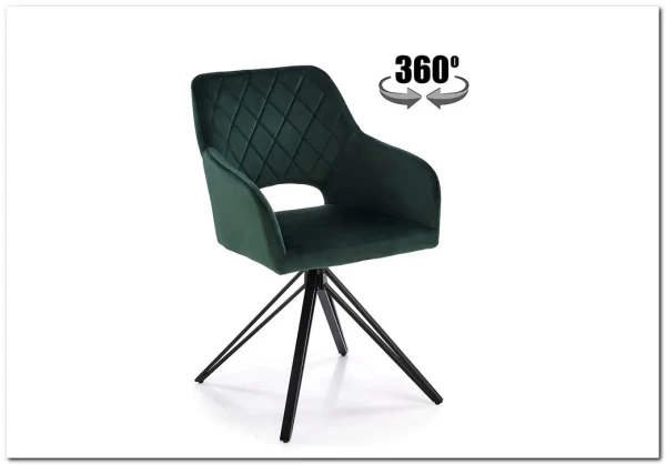 Стул кухонный Halmar K535 (зеленый/черный)