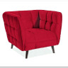 Кресло Signal CASTELLO 1 Velvet Bluvel 59 (бордовый)