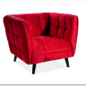 Кресло Signal CASTELLO 1 Velvet Bluvel 59 (бордовый)