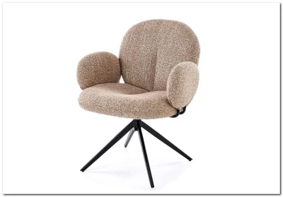 Стул кухонный Halmar K568 поворотный (темно-бежевый/черный)