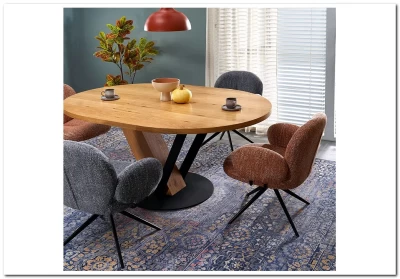 Стул кухонный Halmar K568 поворотный (корица/черный)