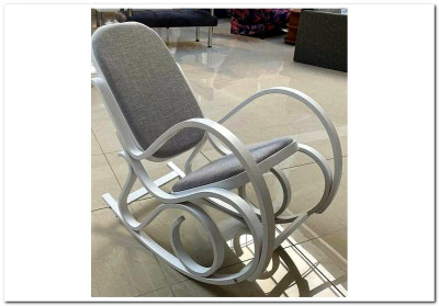 Кресло-качалка Halmar MAX BIS PLUS (белый)