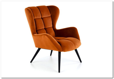 Кресло HALMAR TYRION корица/черный