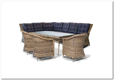 Базелла обеденная группа из искусственного ротанга