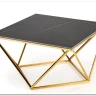Стол журнальный Halmar FELICIA (черный мрамор/золотой