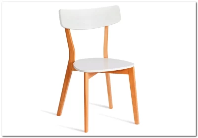 Стул Claire White (Белый) / Natural (натуральный)
