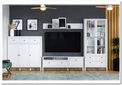 Витрина Ева (Хельга) REG2W2S белый BRW