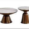 Комплект Signal VERA, 2 стола журнальных (белый/медный)