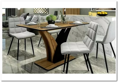 Стол обеденный Signal VENTO раскладной (дуб артизан/черный)