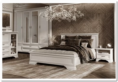 Кровать Кентаки LOZ160х200 белый с подъемным механизмом BRW 