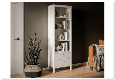 Стеллаж Ева (Хельга) REG2S белый BRW