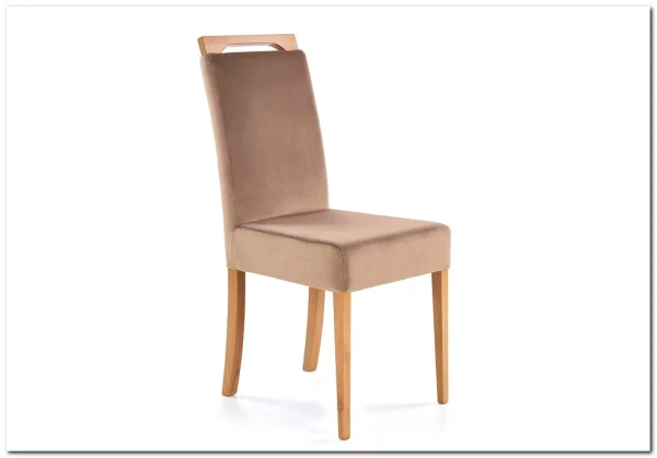 Стул кухонный Halmar CLARION Monolith 09 (бежевый/дуб медовый)