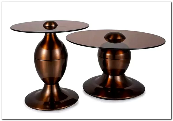 Комплект Signal CASSIE (2 стола журнальных) (коричневый/медный) 70/38, 50/51,5